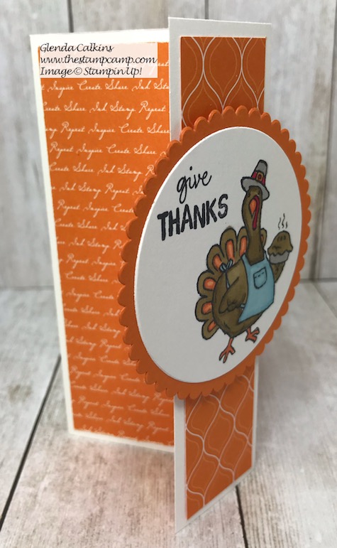 Birds of a Feather from Stampin' Up! has 4 little critters for your upcoming holiday cards or projects. Today's card features Tom the Turkey. Details on my blog here: https://wp.me/p59VWq-ap2 #stampinup #thanksgiving #thestampcamp #birdsofafeather