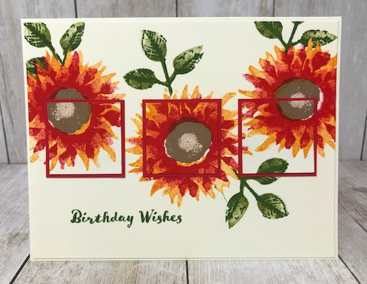 This is the Painted Harvest stamp set from Stampin' up! Great Set for those Fall birthdays and other occasions. Details on my blog here: https://wp.me/p59VWq-aqv #stampinup #paintedharvest #thestampcamp #birthday