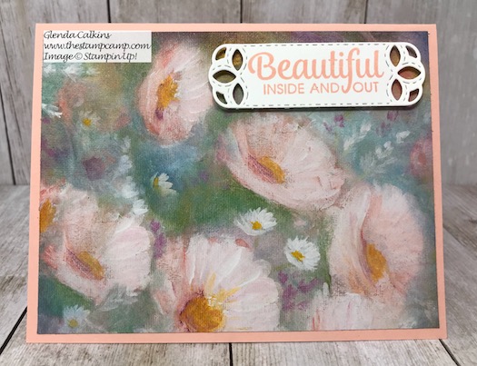 Perennial Essence papers from Stampin' Up! create beautiful cards in no time. Details can be found on my blog here: https://wp.me/p59VWq-ano #stampinup #perennialessence #thestampcamp #printedpapers