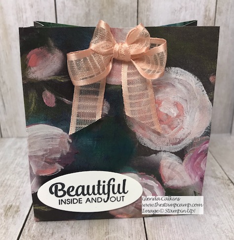 The Perennial Essence Designer Series Papers from Stampin' Up! create beautiful boxes for any occasion. These quick and easy boxes can be made in a flash details and video on my blog here: https://wp.me/p59VWq-aoU #stampinup #designerpaper #thestampcamp 