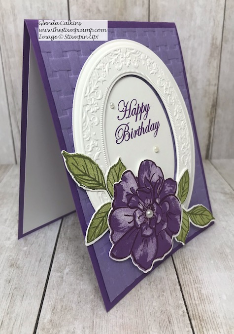 This is the last Bonus Card to my featured stamp set "To A Wild Rose Bundle" from Stampin' Up! Details can be found on my blog here: https://wp.me/p59VWq-amN  #stampinup #Wildrose #thestampcamp #embossing