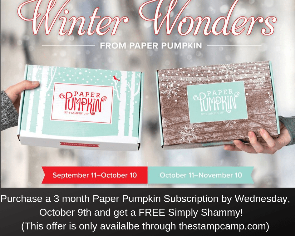 Subscribe to paper pumpkin today and start getting these awesome kits in the mail. Details on my blog: https://wp.me/p59VWq-arL #stampinup #paperpumpkin #thestampcamp