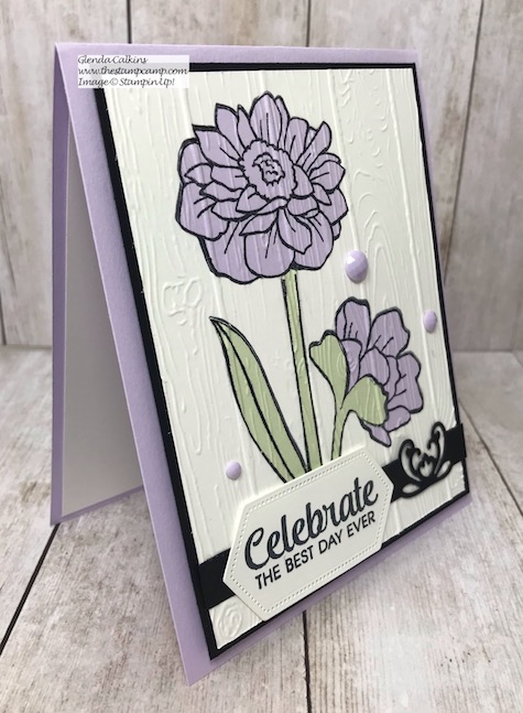This is the Band Together stamp set in the New In Color Purple Posy from Stampin' Up! Details on my blog here: https://wp.me/p59VWq-atn #stampinup #thestampcamp #bandtogether #purpleposy