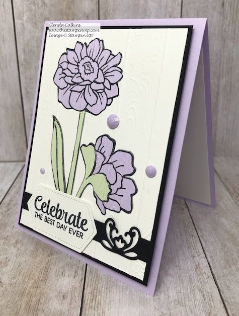 This is the Band Together stamp set in the New In Color Purple Posy from Stampin' Up! Details on my blog here: https://wp.me/p59VWq-atn #stampinup #thestampcamp #bandtogether #purpleposy