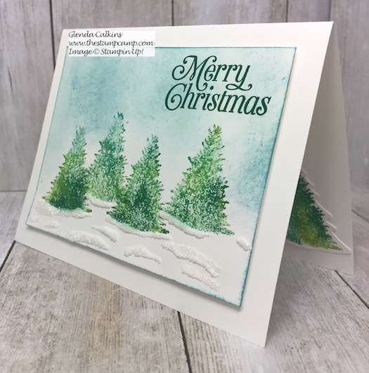Embossed Resist Baby Wipe Technique using the Perfectly Plaid Bundle from Stampin' Up! Details on my blog here: https://wp.me/p59VWq-arm #stampinup #thestampcamp #techniques #christmas
