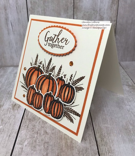 This is the Gather Together Bundle from Stampin' Up! This is a great stamp set for your fall cards or scrapbook pages. Details on my blog here: https://wp.me/p59VWq-avo #stampinup #gathertogether #fall #thestampcamp