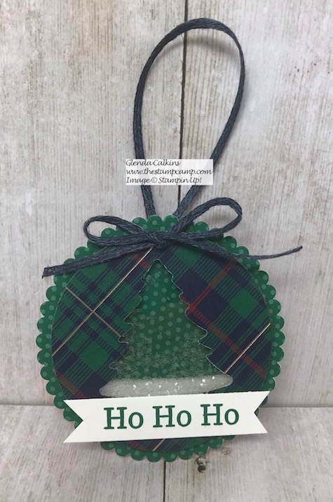 The Perfectly Plaid Bundle creates the Perfectly Plaid Christmas Ornaments. The Perfect Teacher gift, Neighbor or friend. Details on my blog here: https://wp.me/p59VWq-aus #stampinup #perfectlyplaid #thestampcamp #ornament