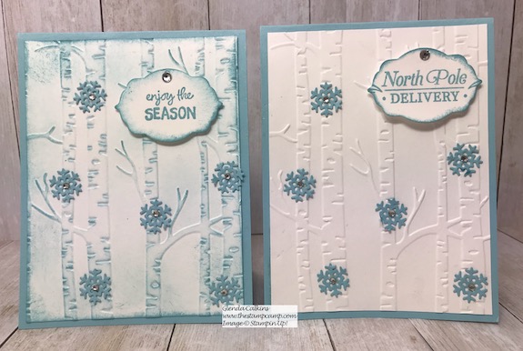 The Trio of Tags Dies aren't just for the Tags Tags Tags stamp set from Stampin' Up! Mix them up with other stamp sets and embossing folders. details on my blog:https://wp.me/p59VWq-ar1 #stampinup #dies #framelits #thestampcamp
