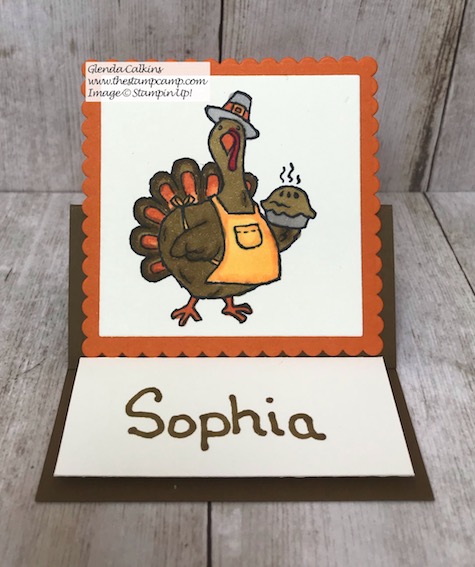 Thanksgiving will be here soon; are you ready? This is some cute tableware you can create using the Birds of a Feather stamp set from Stampin' Up! Details on my blog here: https://wp.me/p59VWq-axK #stampinup #thanksgivng #thestampcamp
