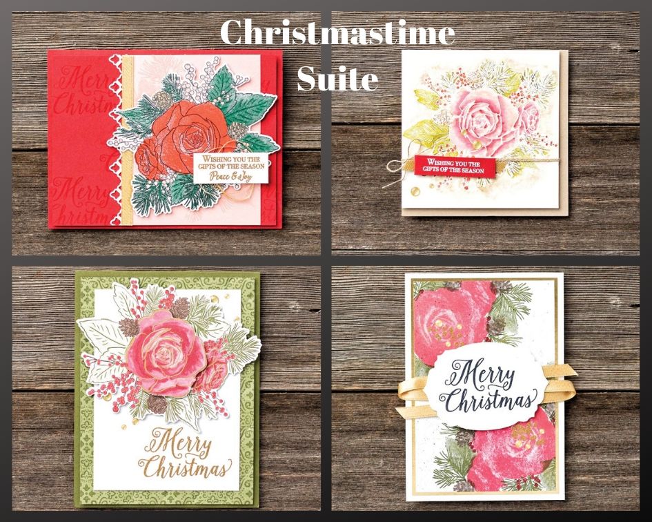 This is the Christmastime Suite from Stampin' Up! create gorgeous Christmas cards but great for multiple occasions as well. Details on my blog here: https://wp.me/p59VWq-avY