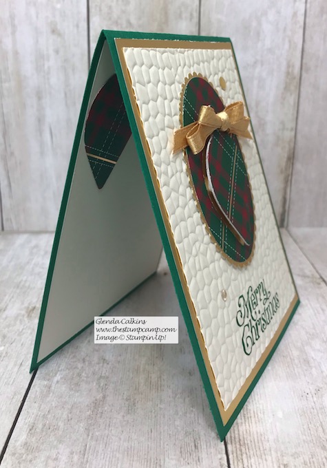 This is the Eclipse Technique using the Gleaming Ornament Punch from Stampin' Up! Details can be found on my blog here: https://wp.me/p59VWq-awy #stampinup #christmas #ornaments #thestampcamp #techniques