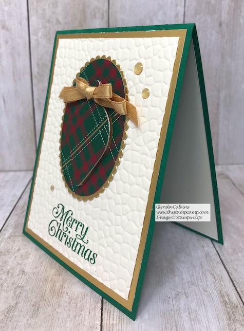 This is the Eclipse Technique using the Gleaming Ornament Punch from Stampin' Up! Details can be found on my blog here: https://wp.me/p59VWq-awy #stampinup #christmas #ornaments #thestampcamp #techniques