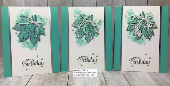 This is the Gather Together Stamp Set paired with the Geared Up Garage stamp set. Details can be found on my blog here: https://wp.me/p59VWq-ax0 #stampinup #thestampcamp #fall #leaves