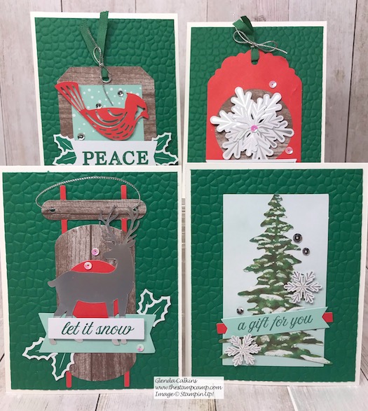 This month the Paper Pumpkin kit from Stampin' Up! was all about Tags; I took the tags and turned them into cards. Details on my blog here: https://wp.me/p59VWq-azu #stampinup #thestampcamp #paperpumpkin