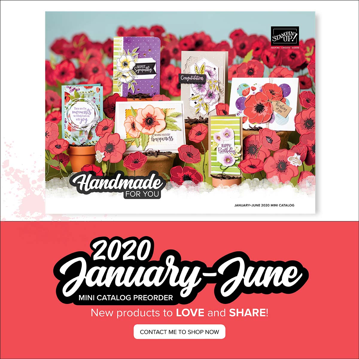 The Stampin' Up! New Mini catalog will begin on January 3, 2020. See my blog here for details: