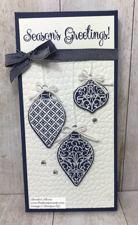 Day 9 in My 12 Days of Christmas Gift Giving Ideas. Today's gift is a Large Hershey Bar Boxed up for a stocking stuffer or just to hand out; so pretty. Details on my blog here: https://wp.me/p59VWq-aC5 #stampinup #thestampcamp #treatholder #christmas