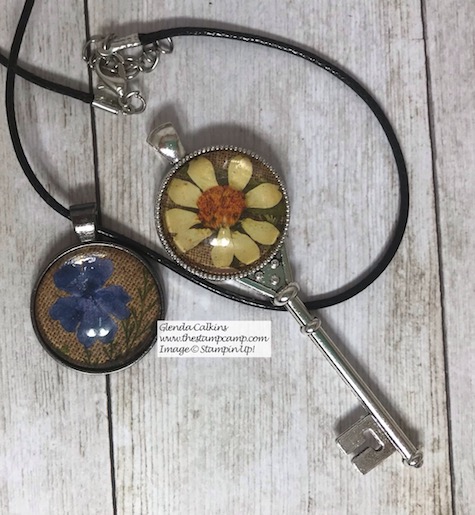 This beautiful pendant was created using Stampin' Up! Paper and a Pendant Tray from Amazon. So fun to create and what a great gift! Details on my blog here: https://wp.me/p59VWq-aDt #stampinup #thestampcamp #jewelry #handmadegift