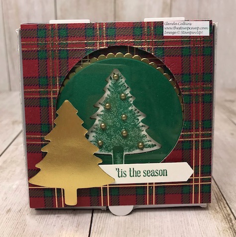 A Box of Chocolates and a coordinating card is my Day 5 project in my 12 Days of Christmas Gift Giving Ideas. Details on my blog here: https://wp.me/p59VWq-aBw #stampinup #thestampcamp #gift #christmasgift