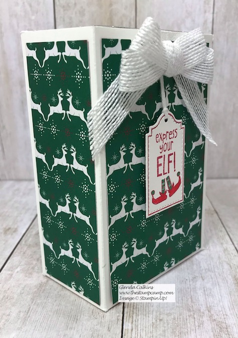This is Day 10 in My 12 Days of Christmas Gift Giving Ideas.  Today's box holds a super cute Reindeer from Bath & Body Works with a hand sanitizer.  Details are on my blog here: https://wp.me/p59VWq-aCb  #stampinup #thestampcamp #handmadegift #christmas