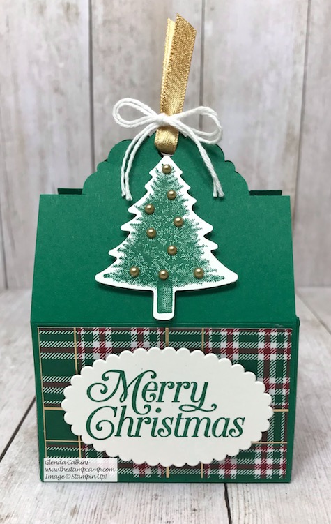 The Scallop Tag Topper Punch from Stampin' Up! creates the Perfect Box for Ghirardelli Chocolates. See my blog for details: https://wp.me/p59VWq-aAR #stampinup #thestampcamp #tagbox #tagpunch