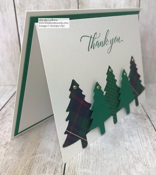 How about a simple and sweet Thank You card for this Christmas season. Details on my blog here: https://wp.me/p59VWq-aDA #stampinup #Christmas #thankyou #perfectlyplaid