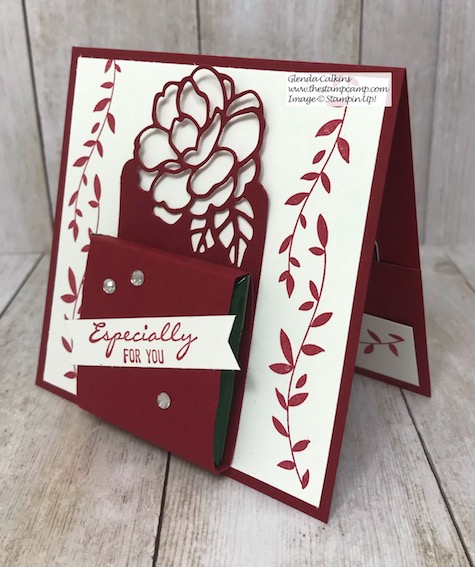 Here is a sweet treat especially for you! I love the intricate dies that coordinate with the Botanical Bliss stamp set/bundle. You can create some beautiful cards and treat holders with them. Details on my blog here: https://wp.me/p59VWq-aDK #stampinup #thestampcamp #treatholder 