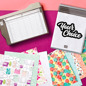 Join my team January 3 - March 31, 2020 and receive this mini paper cutter; Paper Swatch and FREE Stamp Set in your kit. See my blog here for details: https://wp.me/p59VWq-aDY