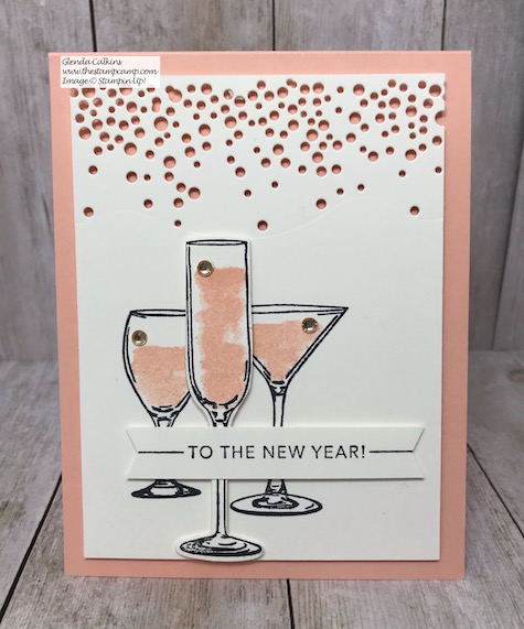 Sip Sip Hooray it's almost New Years Day! Details on this fun bundle of Stampin' Up! products can be found on my blog here: https://wp.me/p59VWq-aFg #stampinup #newyear #thestampcamp