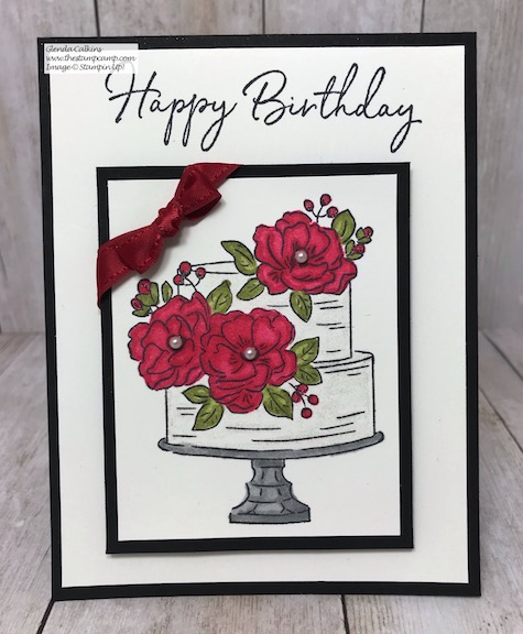 This is the FREE Sale-a-bration stamp set from Stampin' Up! It is called Happy Birthday to You and is free with a min. $50.00 order. Details are on my blog here: https://wp.me/p59VWq-aGL #stampinup #saleabration #thestampcamp #birthday