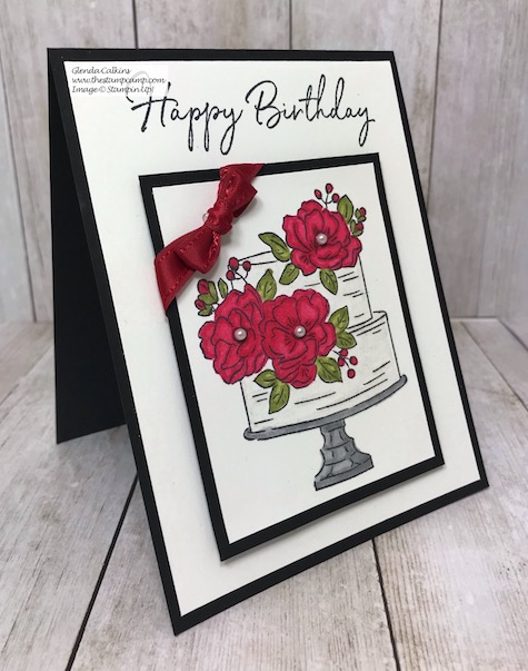 This is the FREE Sale-a-bration stamp set from Stampin' Up! It is called Happy Birthday to You and is free with a min. $50.00 order. Details are on my blog here: https://wp.me/p59VWq-aGL #stampinup #saleabration #thestampcamp #birthday