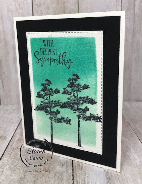 Rooted in Nature is perfect for Masculine Sympathy cards and the brayering background technique makes them quick and easy. Details on my blog here: https://wp.me/p59VWq-aJ4 #stampinup #thestampcamp #sympathy #nature