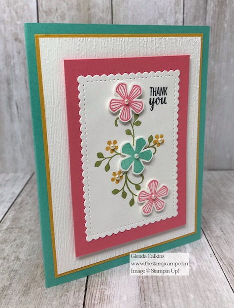 Free Sale-a-bration stamp set Thoughtful Blooms with the Small Bloom Punch available for free with a min. $150.00 order. Details on my blog here: https://wp.me/p59VWq-aIH #stampinup #thestampcamp #saleabration