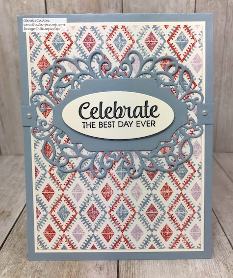 The Woven Threads Designer Series Paper and the Band Together Bundle pair perfectly together. Details are here: https://wp.me/p59VWq-aHE #stampinup #Woventhreads #bandtogether #thestampcamp