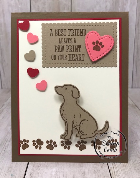 Happy Tails for Valentine's Day Card you ask? Yes, and the little dog wobbles on the front as well. I made this for my granddaughter's for Valentine's Day. Details on my blog here: https://wp.me/p59VWq-aMC #stampinup #valentine #dog #thestampcamp