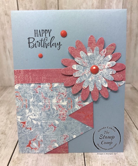 Woven Threads Curtain Card with Daisy Punch