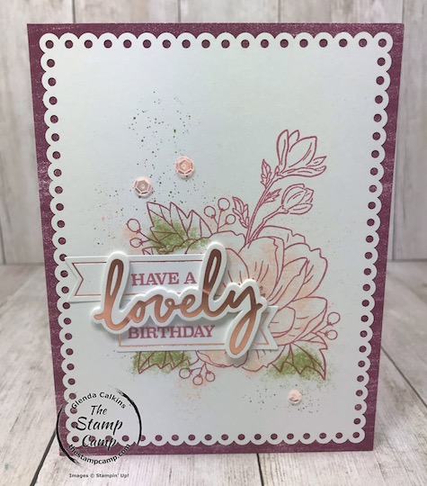 These were the cards that you could make with the February Paper Pumpkin Kit "A Lovely Day". Details for future kits are on my blog here: https://wp.me/p59VWq-aOl #stampinup #paperpumpkin #thestampcamp