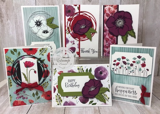 Peaceful Poppies Paired with Note Cards