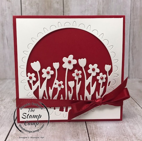 This is from the Sending Flowers dies which I paired with the Timeless Tulips stamp set. Details are on my blog here: https://wp.me/p59VWq-aLU #stampinup #tulips #thestampcamp #sendingflowers