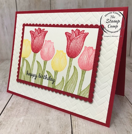 Timeless Tulips with the Tulip Builder Punch from Stampin' Up! the perfect set for Spring occasions. Details are on my blog here: https://wp.me/p59VWq-aNM #stampinup #tulips #punch #thestampcamp