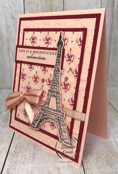 The Parisian Beauty Bundle is part of the Parisian Blossoms Suite of products found in the mini catalog. Details can be found on my blog here: https://wp.me/p59VWq-aQ0 #stampinup #parisianblossoms #parisianbeauty #thestampcamp