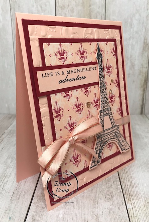 The Parisian Beauty Bundle is part of the Parisian Blossoms Suite of products found in the mini catalog. Details can be found on my blog here: https://wp.me/p59VWq-aQ0 #stampinup #parisianblossoms #parisianbeauty #thestampcamp