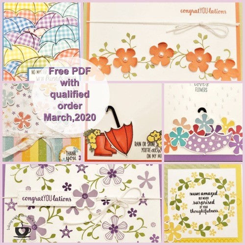 Customer Appreciation pdf for for March available for free with a min. $40.00 order. Details are on my blog here: https://wp.me/p59VWq-aOX #stampinup #thestampcamp #saleabration