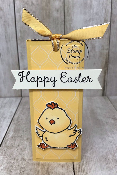 The Welcome Easter stamp set makes great Easter Treat holders as well as cards. Details on my blog here: https://wp.me/p59VWq-aR8 #stampinup #easter #treatholder #thestampcamp