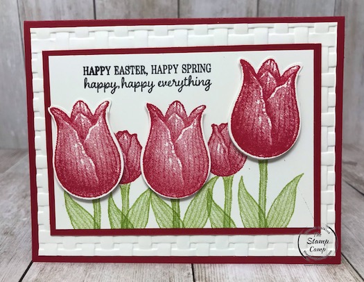 The timeless tulips bundle is perfect for Easter and Spring cards of all occasions. Details are on my blog here: https://wp.me/p59VWq-aSH #stampinup #timelesstulips #thestampcamp #easter