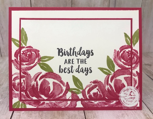 This is the Double Time and Triple Time Techniques. These techniques make super simple quick and easy cards. Details and video are on my blog here: https://wp.me/p59VWq-aV9 . #stampinup #techniques #thestampcamp #doubletime
