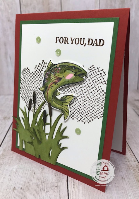 Best Catch stamp set for Father's Day. Details are on my blog here: https://wp.me/p59VWq-aWS #stampinup #bestcatch #fathersday #thestampcamp