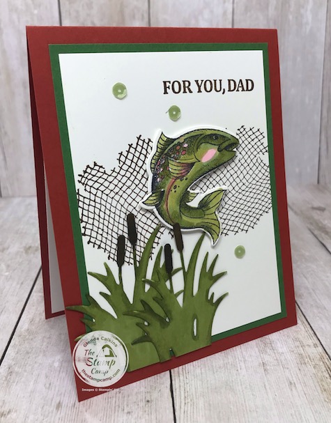 Best Catch stamp set for Father's Day. Details are on my blog here: https://wp.me/p59VWq-aWS #stampinup #bestcatch #fathersday #thestampcamp