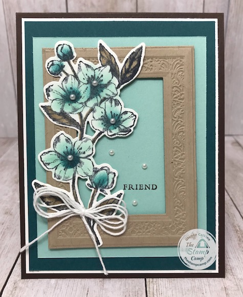 This is my take on a color challenge issued by Stampin' Up! to demonstrators. What do you think? Details are on my blog here: https://wp.me/p59VWq-aVB . #stampinup #keepstamping #thestampcamp #foreverblossoms
