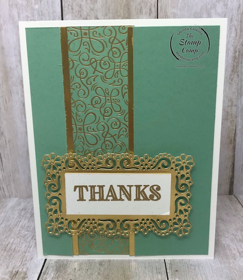 The Ornate Garden Specialty Designer Series Paper is just beautiful with minimal stamping involved. Details are on my blog here: https://wp.me/p59VWq-aUm . #stampinup #ornategarden #thestampcamp #designerpaper