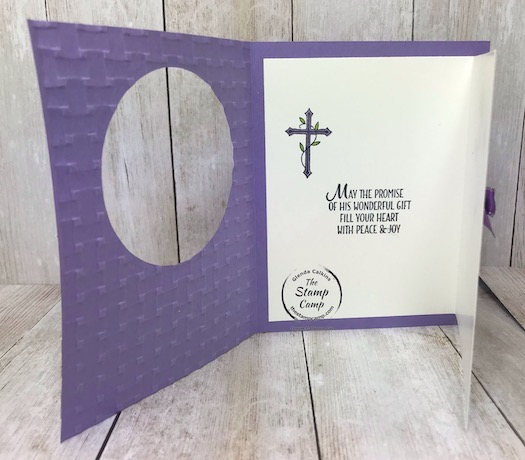 Easter Promise double front fun fold card. This is really a super easy card to create it just looks difficult. Details are on my blog here: https://wp.me/p59VWq-aUf . #stampinup #easter #funfold #thestampcamp